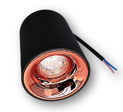 LED NEO Cylinder Surface Light (7/12/18 Watt, Rose Reflector) (Warm White (3000k)