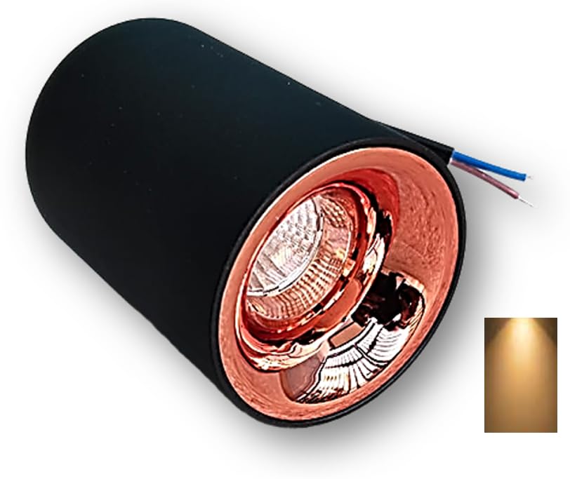 LED NEO Cylinder Surface Light (7/12/18 Watt, Rose Reflector) (Warm White (3000k)