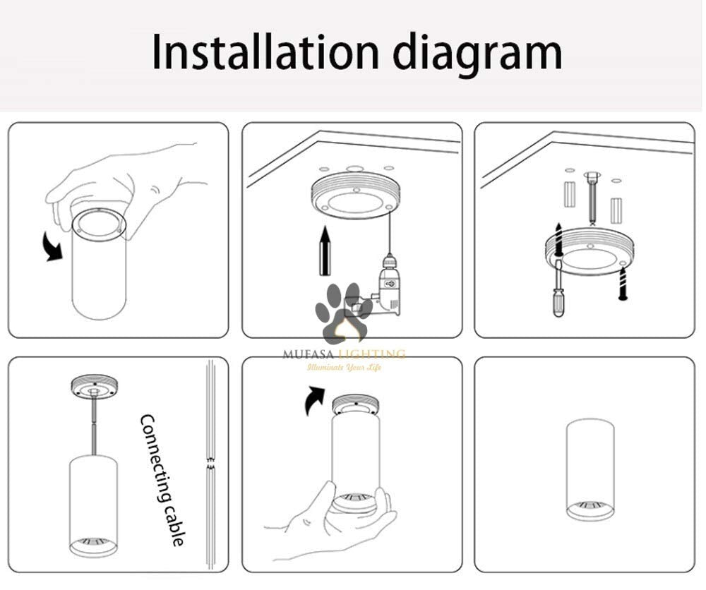 3 Watts Black Body LED Round Surface Panel Cylinder Light Cylindrical Shape Indoor Ceiling Mounted Spot Down Light Aluminium Body (9Cm Height) (Warm White) (Pack of 1)