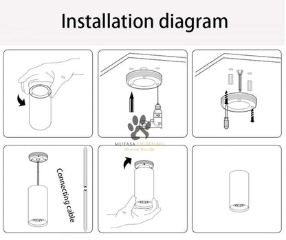 3 Watts Black Body LED Round Surface Panel Cylinder Light Cylindrical Shape Indoor Ceiling Mounted Spot Down Light Aluminium Body (9Cm Height) (Warm White) (Pack of 1)